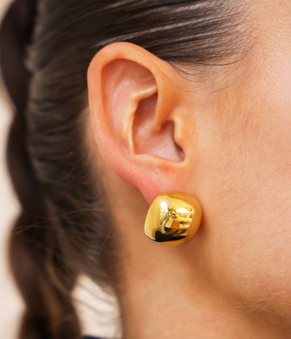 Boucles d'oreilles Cayenne (Acier doré)