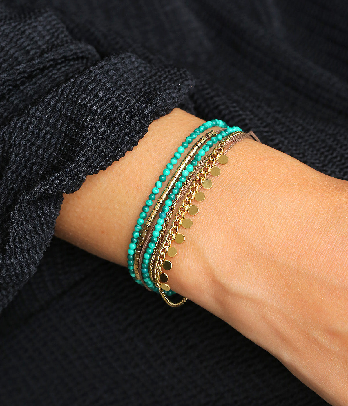 Bracelet Busara (Acier doré)