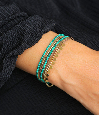 Bracelet Busara (Acier doré)