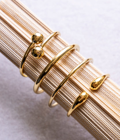 Bracelet Jonc Aurèle (Acier doré)