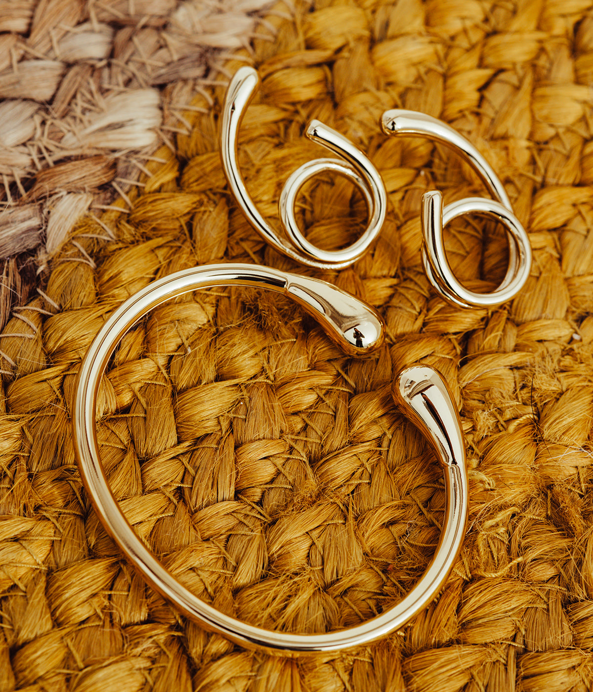 Bracelet Jonc Aurèle (Acier doré)