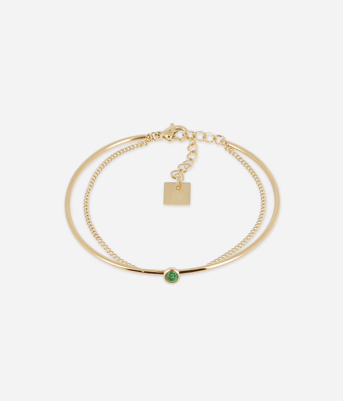 Bracelet Jonc Lionel (Acier doré)