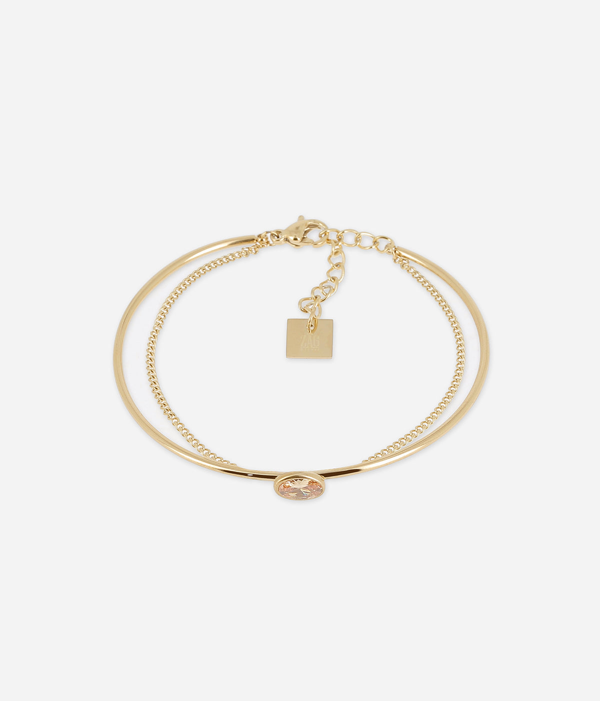 Bracelet Jonc Ricci (Acier doré)