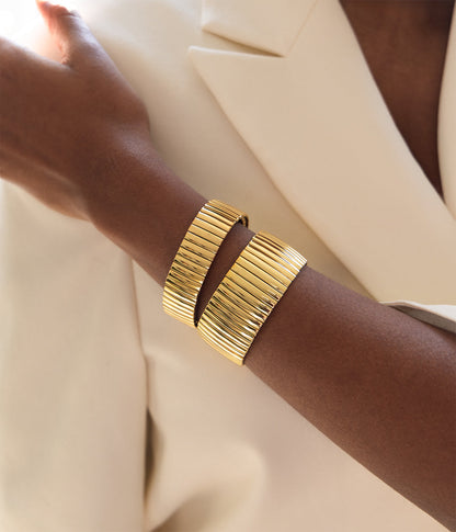 Bracelet Jonc Timea (Acier doré)