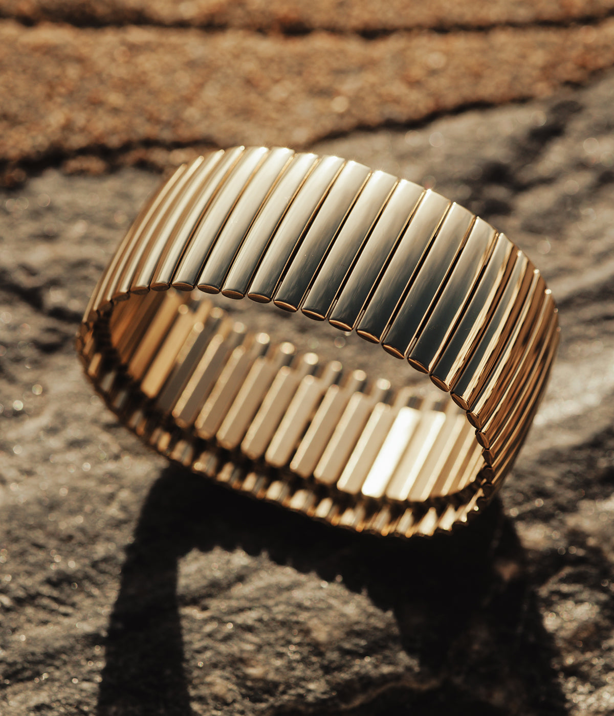 Bracelet Jonc Wilona (Acier doré)