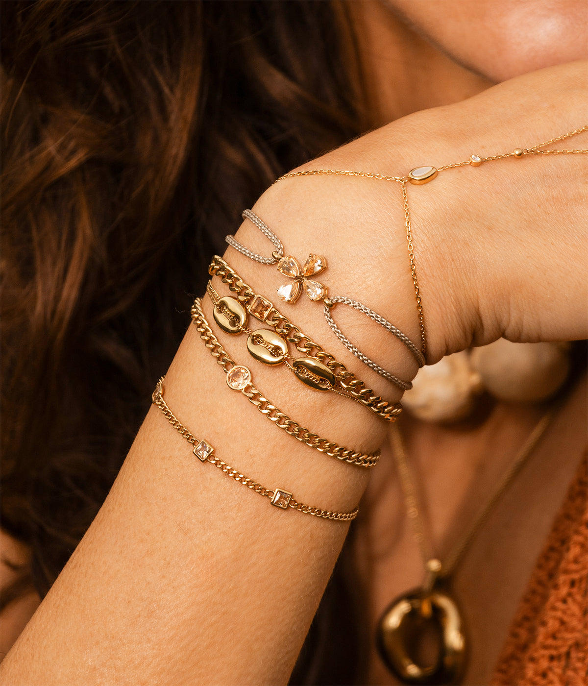 Bracelet Conto (Acier doré)