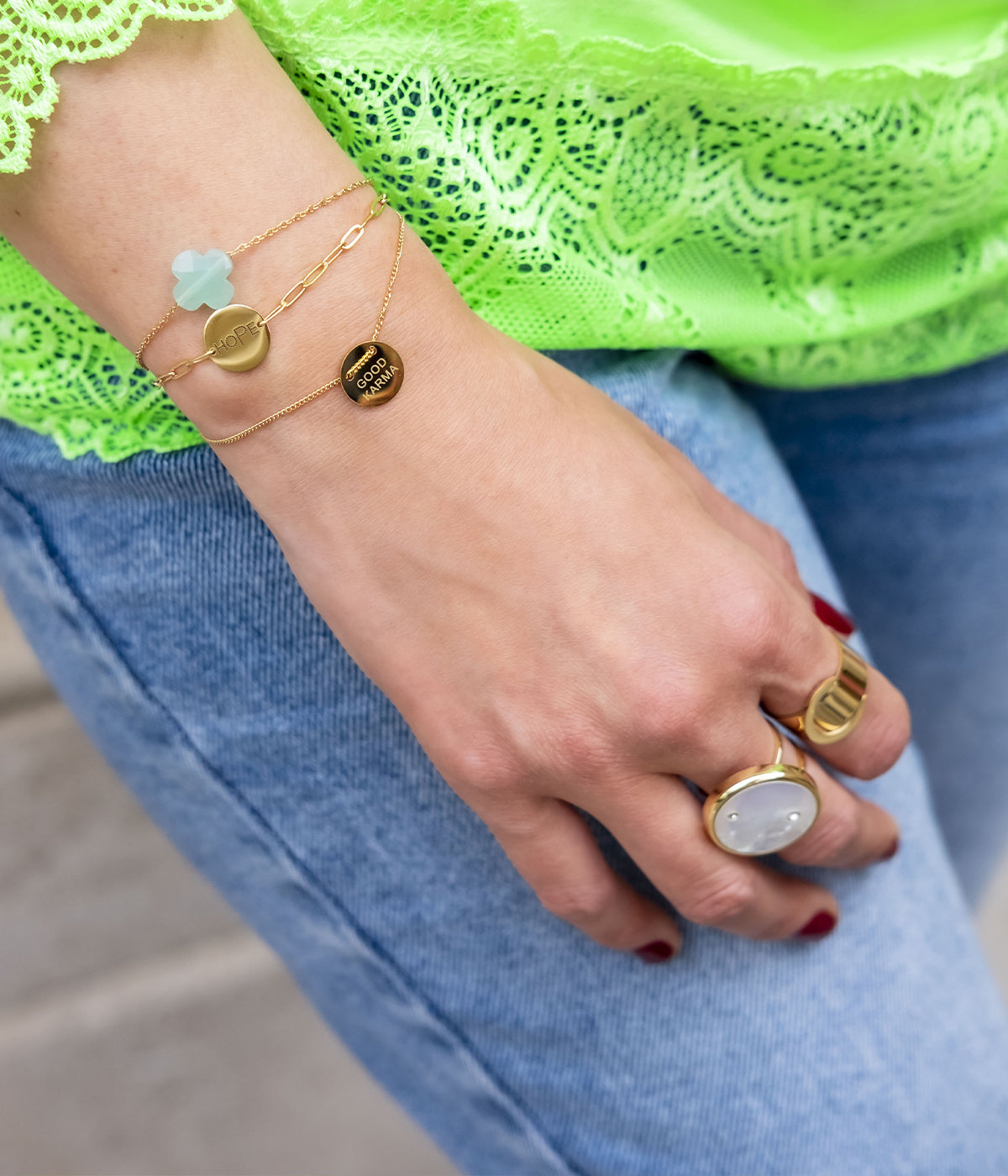 Bracelet Vega (Acier doré)