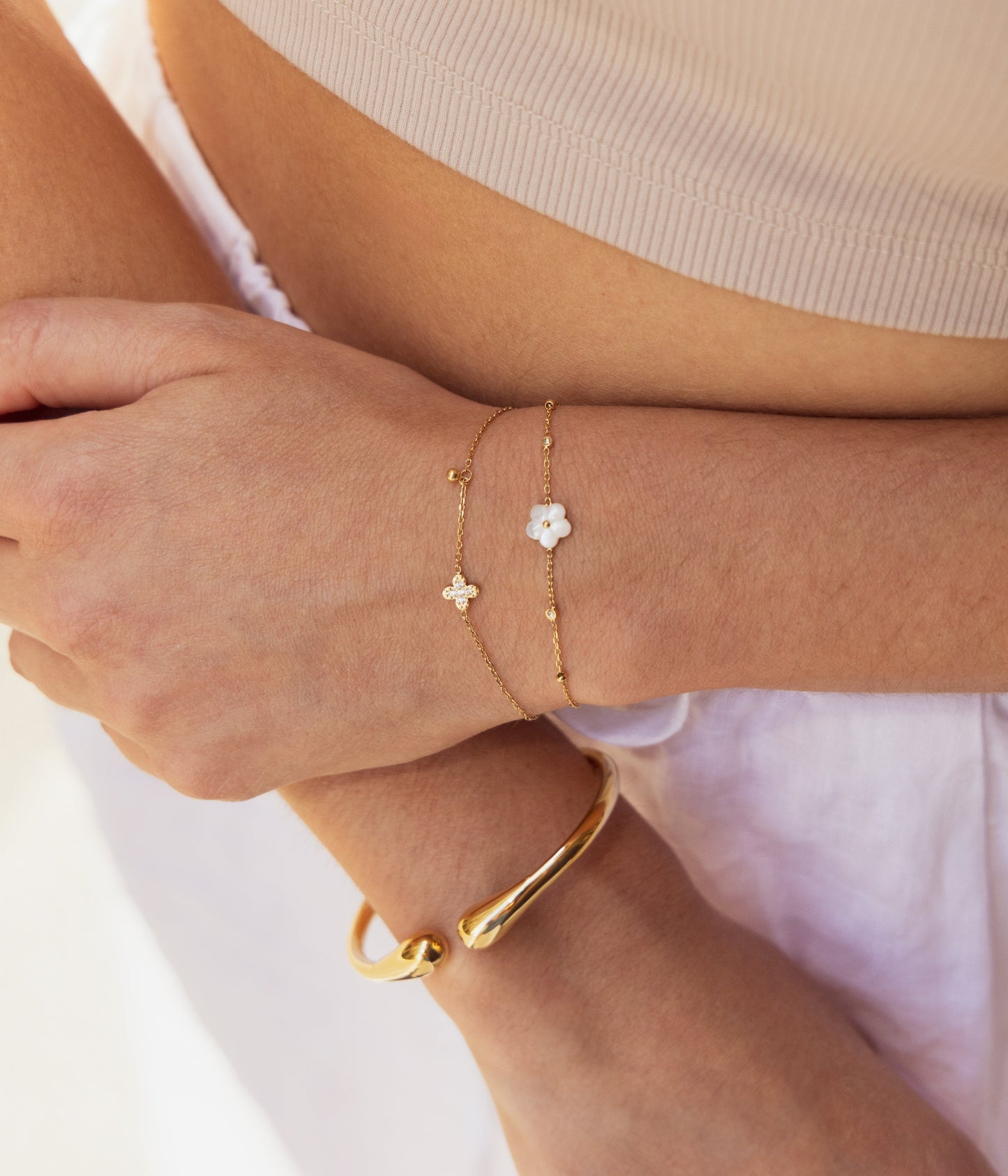 Bracelet Amaé (Acier doré)