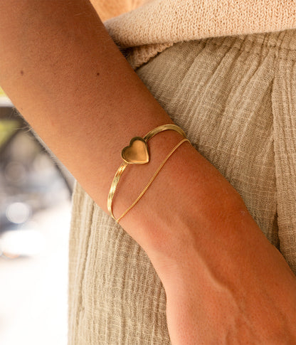 Bracelet Juza (Acier doré)