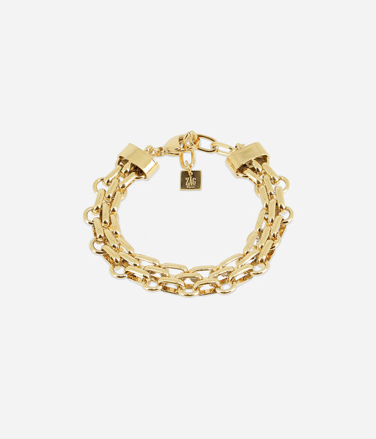 Bracelet Thésée (Acier doré)