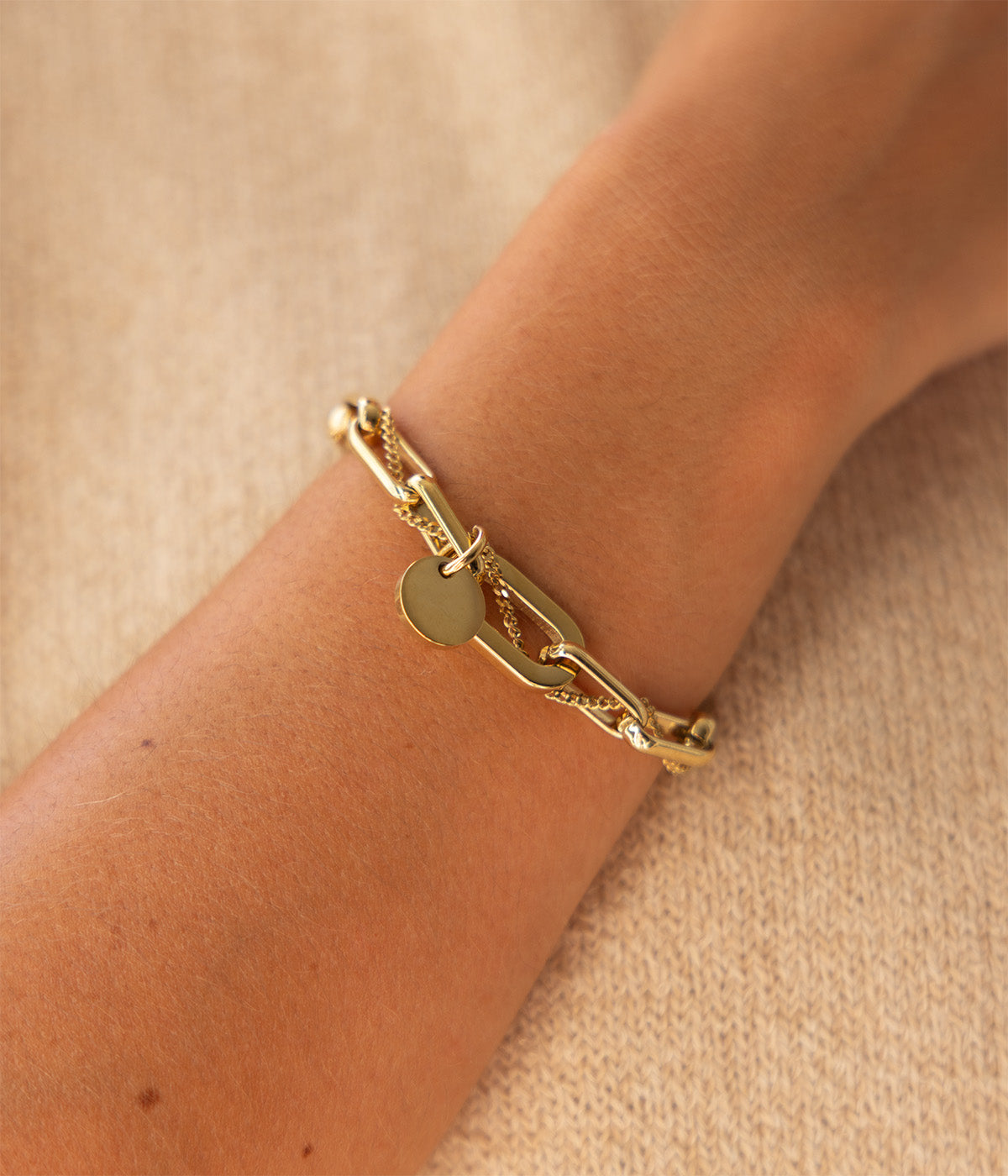 Bracelet Hydor (Acier doré)