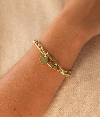 Bracelet Hydor (Acier doré)