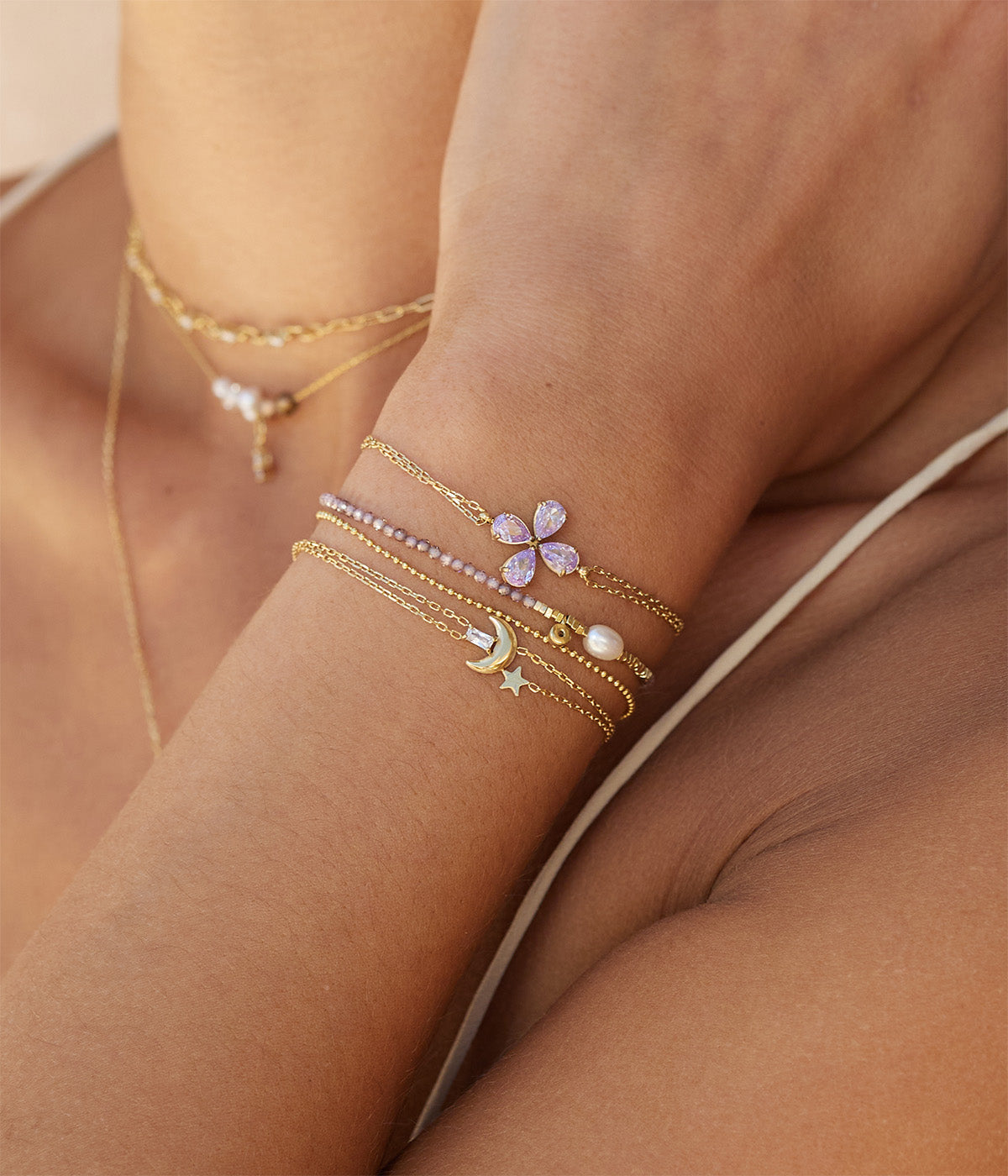 Bracelet Anoth (Acier doré)