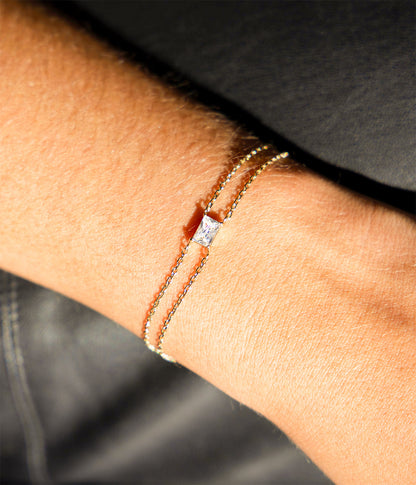 Bracelet Ariane (Acier doré)