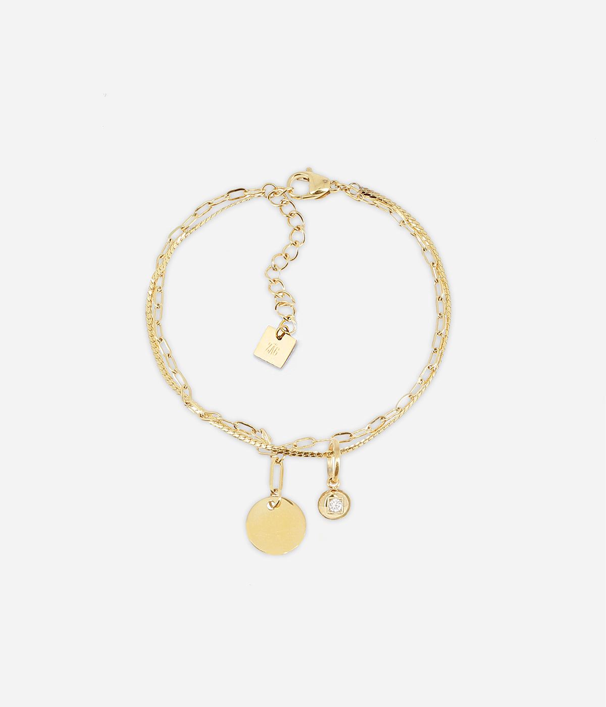 Bracelet Fretia (Acier doré)