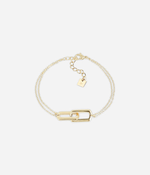 Bracelet Gamma (Acier doré)