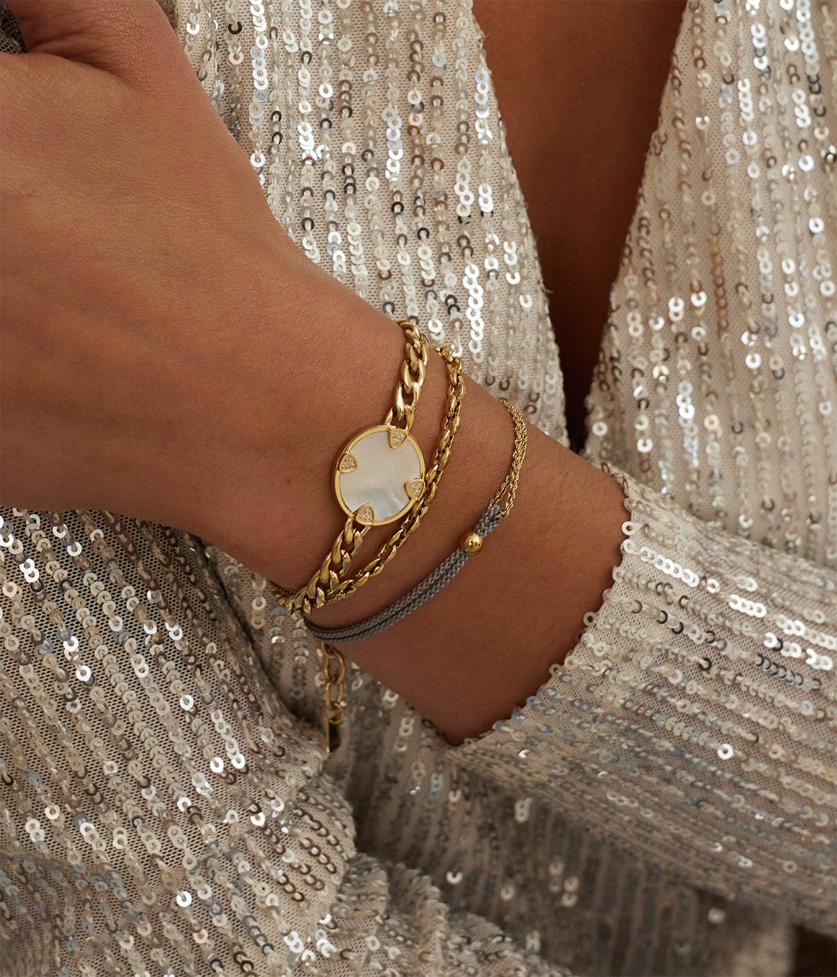 Bracelet Nuance (Acier doré)