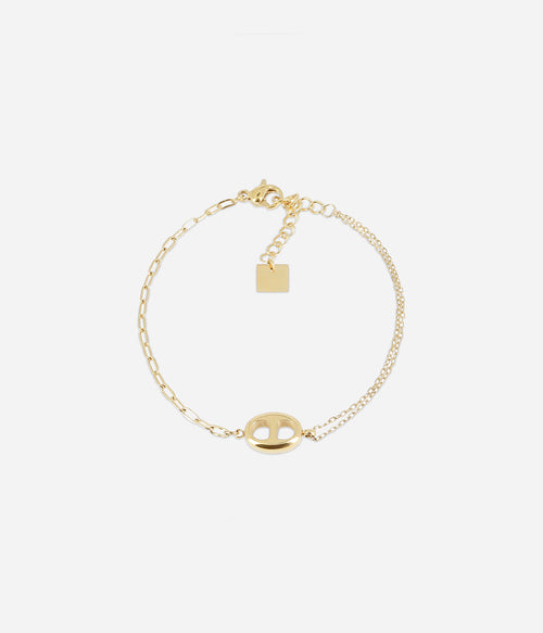 Bracelet Flint (Acier doré)
