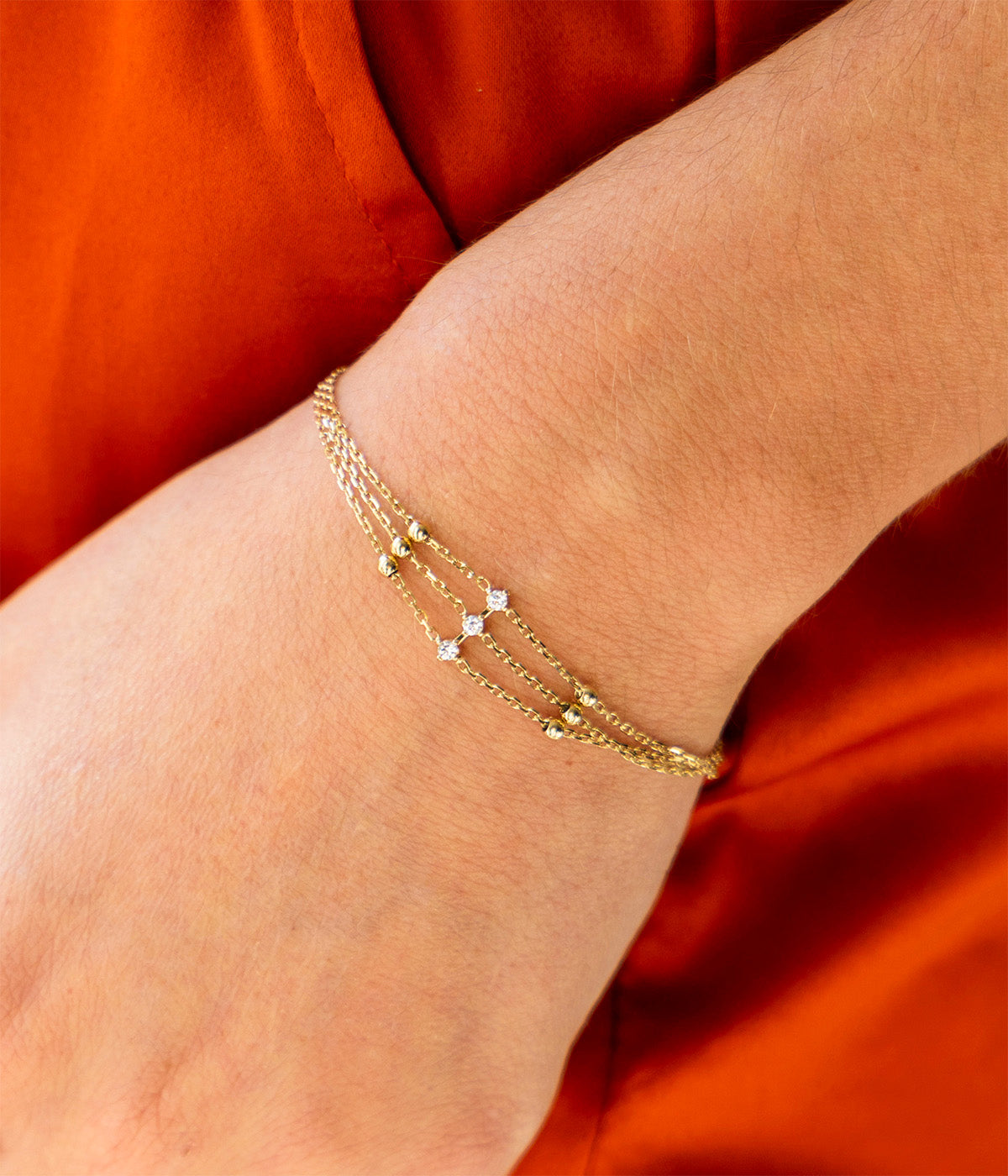 Bracelet Poseidon (Acier doré)