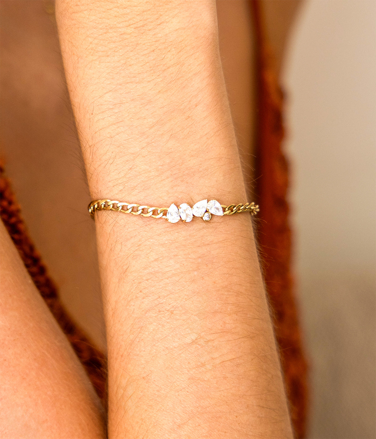 Bracelet Cosia (Acier doré)