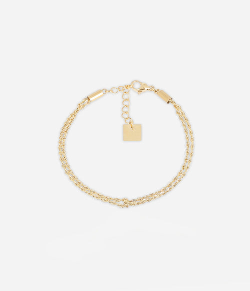 Bracelet Zeta (Acier doré)