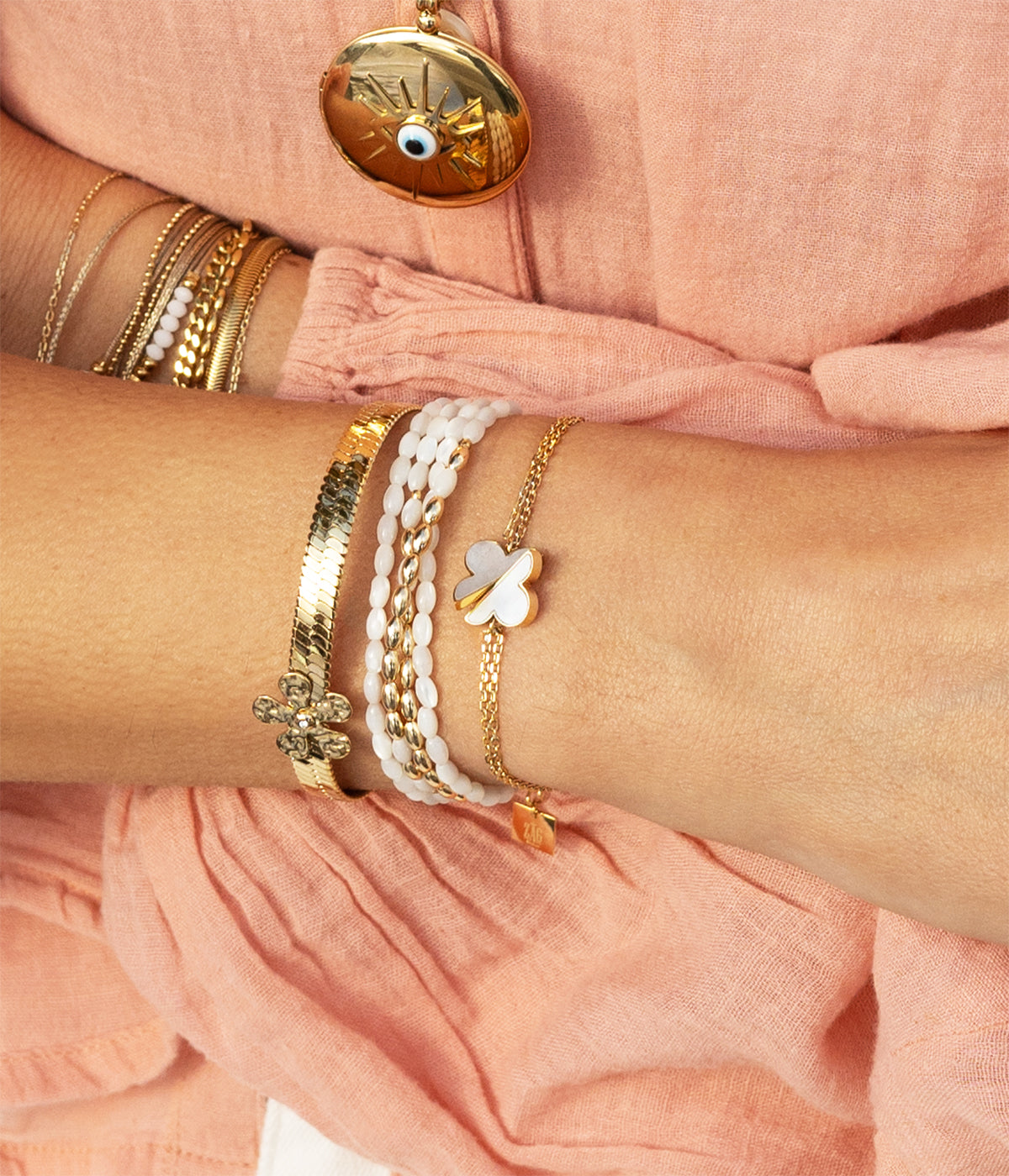 Bracelet Azzo (Acier doré)