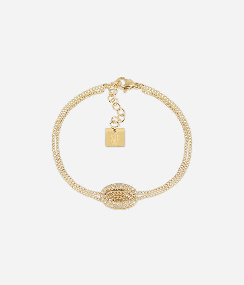 Bracelet Tizio (Acier doré)