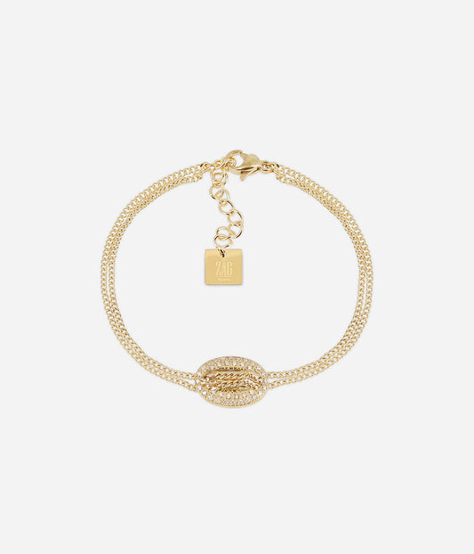 Bracelet Tizio (Acier doré)