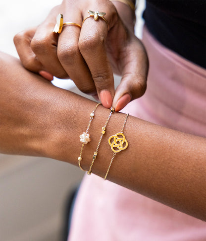 Bracelet Infini (Acier doré)