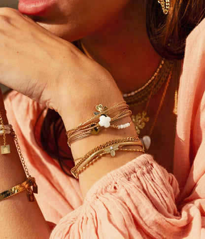 Bracelet Abeja (Acier doré)