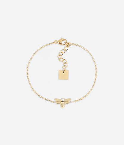 Bracelet Abeja (Acier doré)
