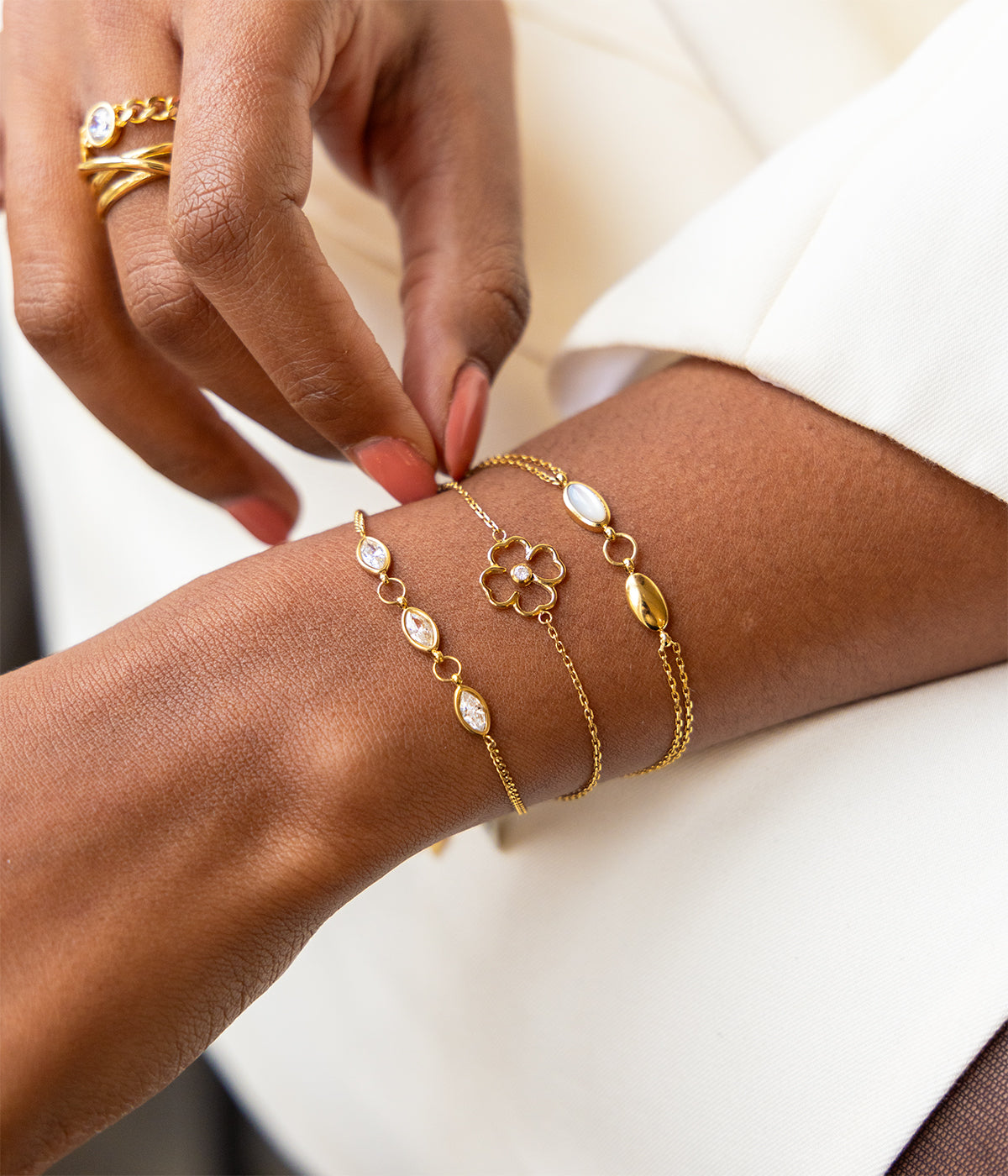 Bracelet Adone (Acier doré)
