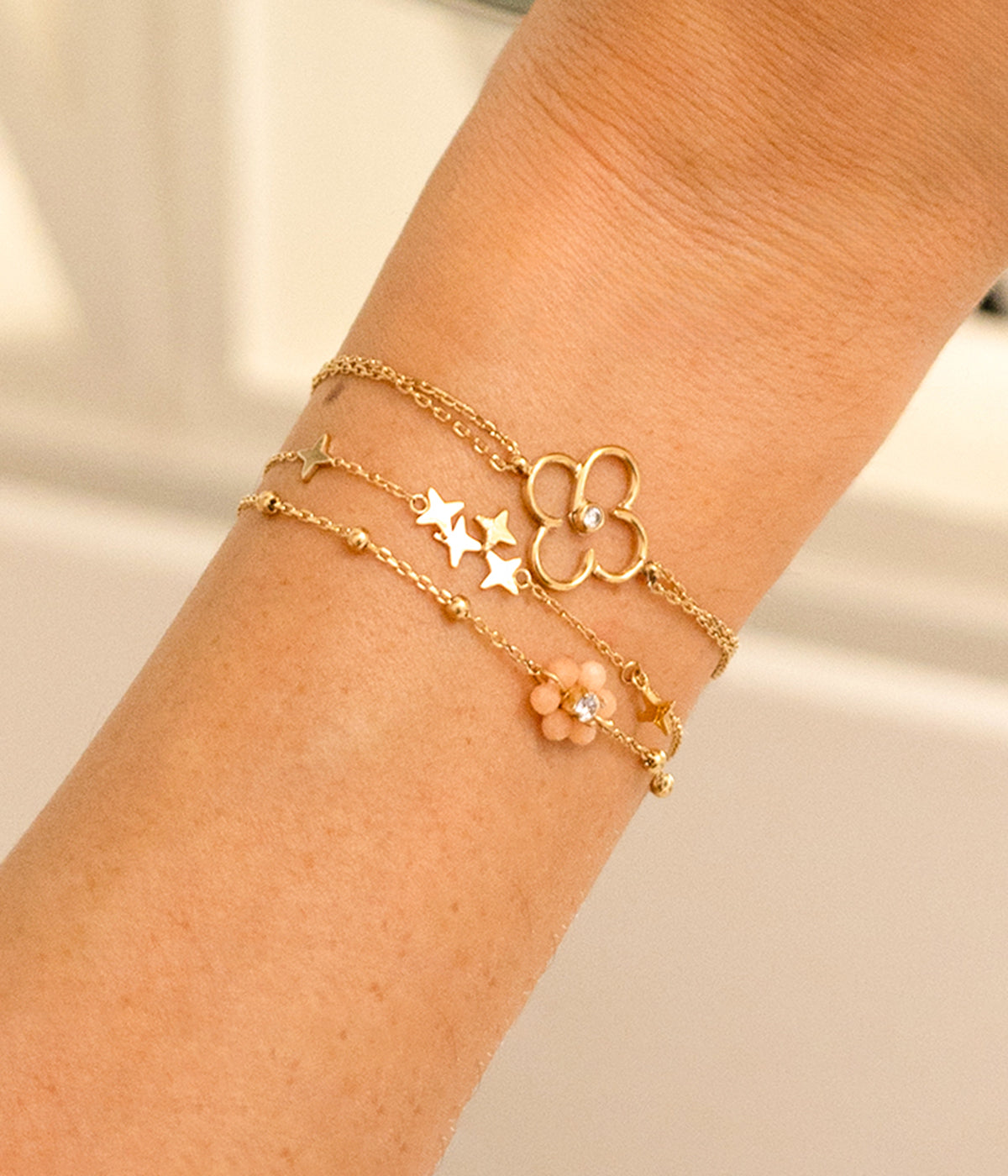 Bracelet Petalo (Acier doré)