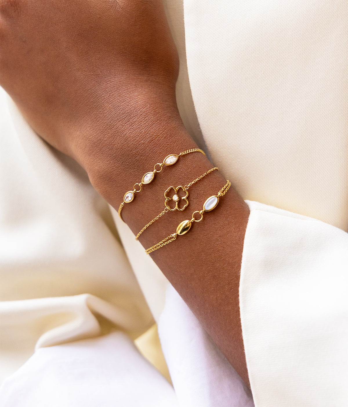 Bracelet Alberta (Acier doré)