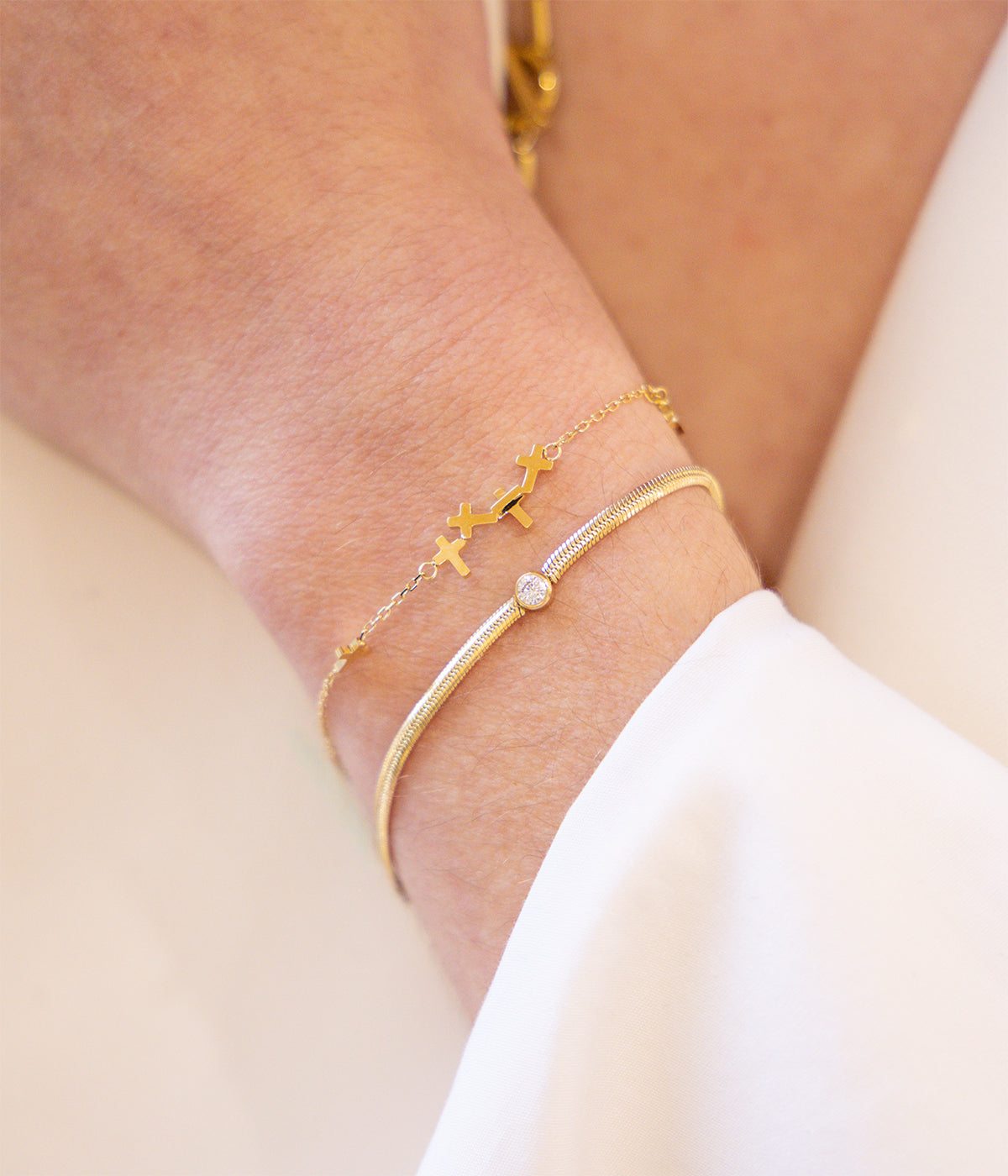 Bracelet Adamo (Acier doré)
