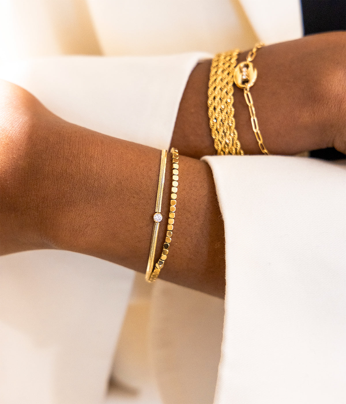 Bracelet Ursula (Acier doré)