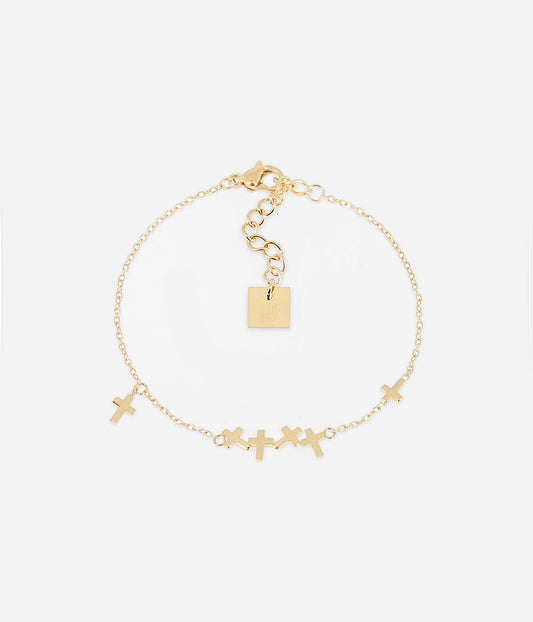 Bracelet Beata (Acier doré)