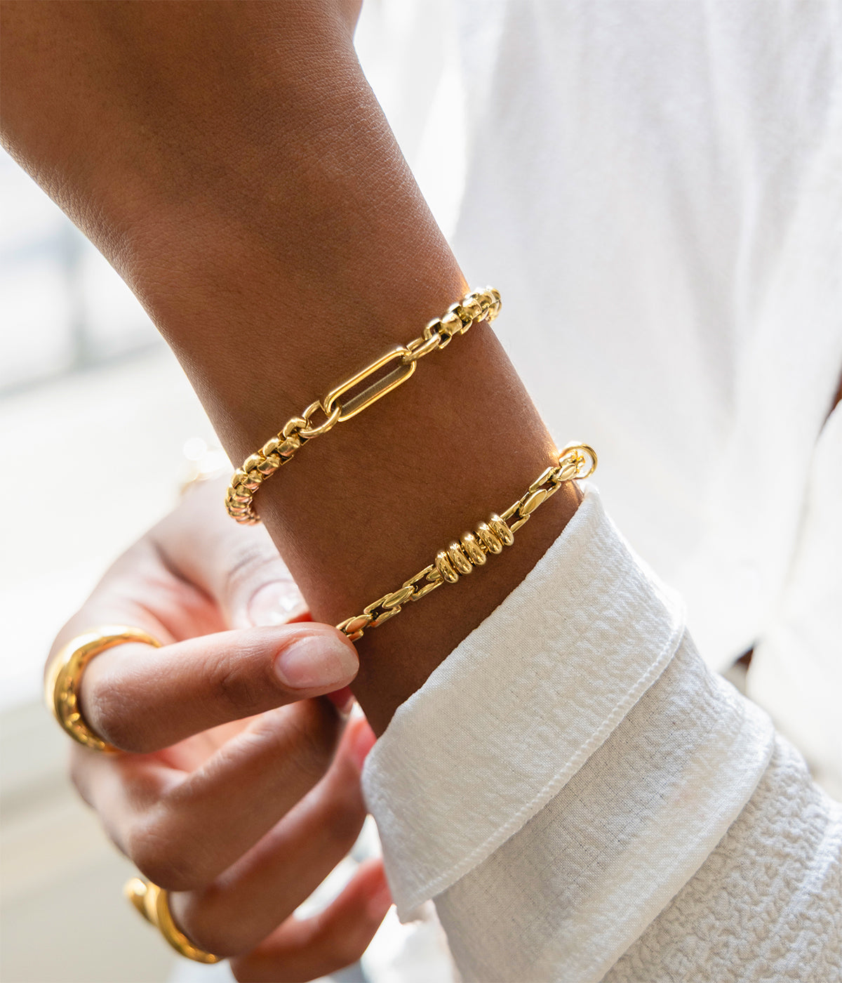 Bracelet Janet (Acier doré)
