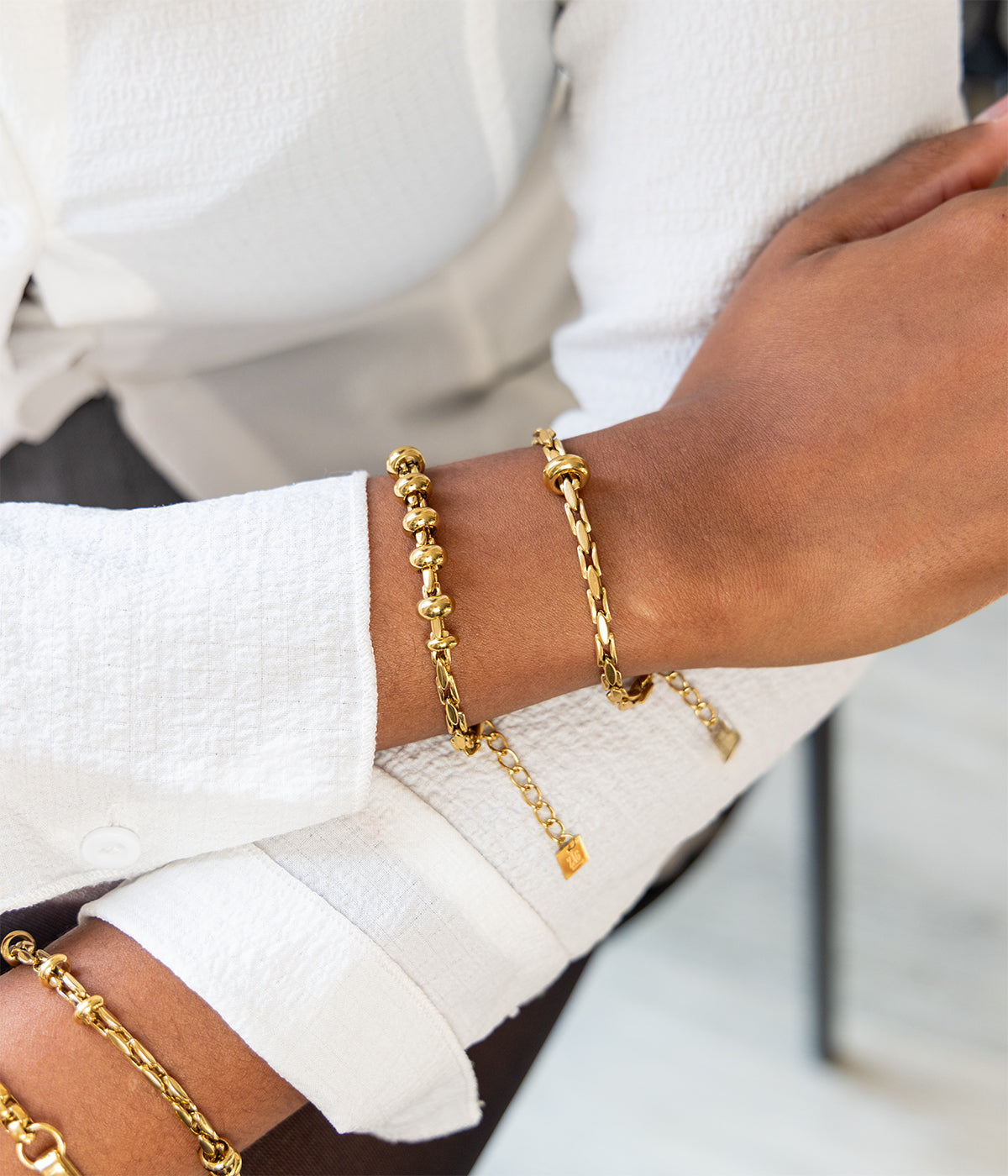 Bracelet Lottie (Acier doré)