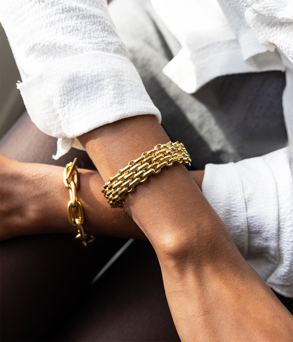 Bracelet Becky (Acier doré)