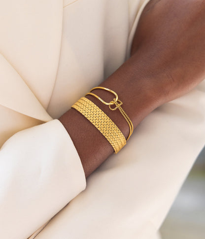 Bracelet Loelia (Acier doré)