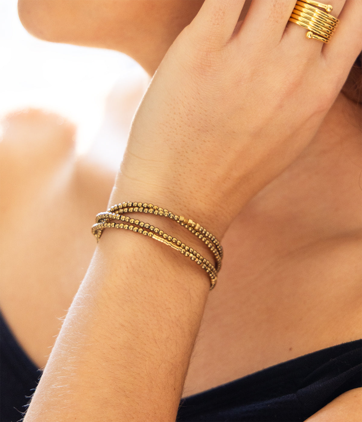Bracelet Zoly (Acier doré)