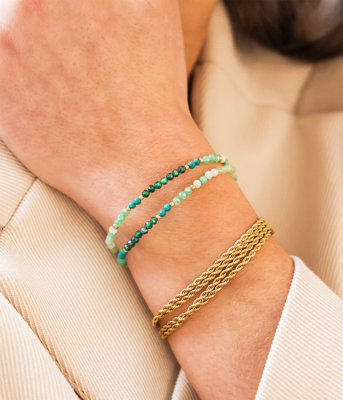 Bracelet Tutti-Frutti (Acier doré)