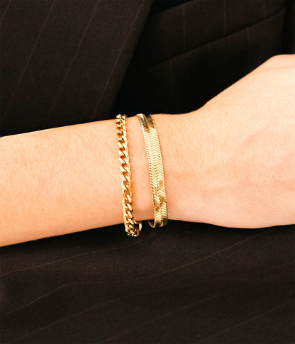 Bracelet Nokka (Acier doré)