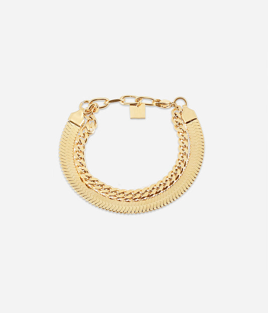 Bracelet Nokka (Acier doré)