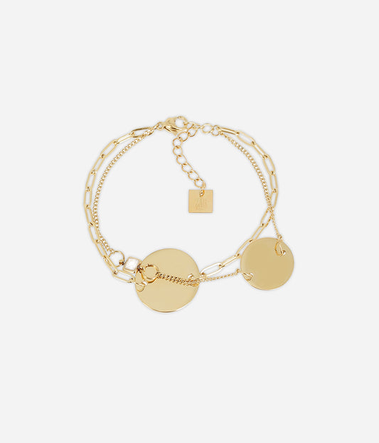 Bracelet Alar (Acier doré)