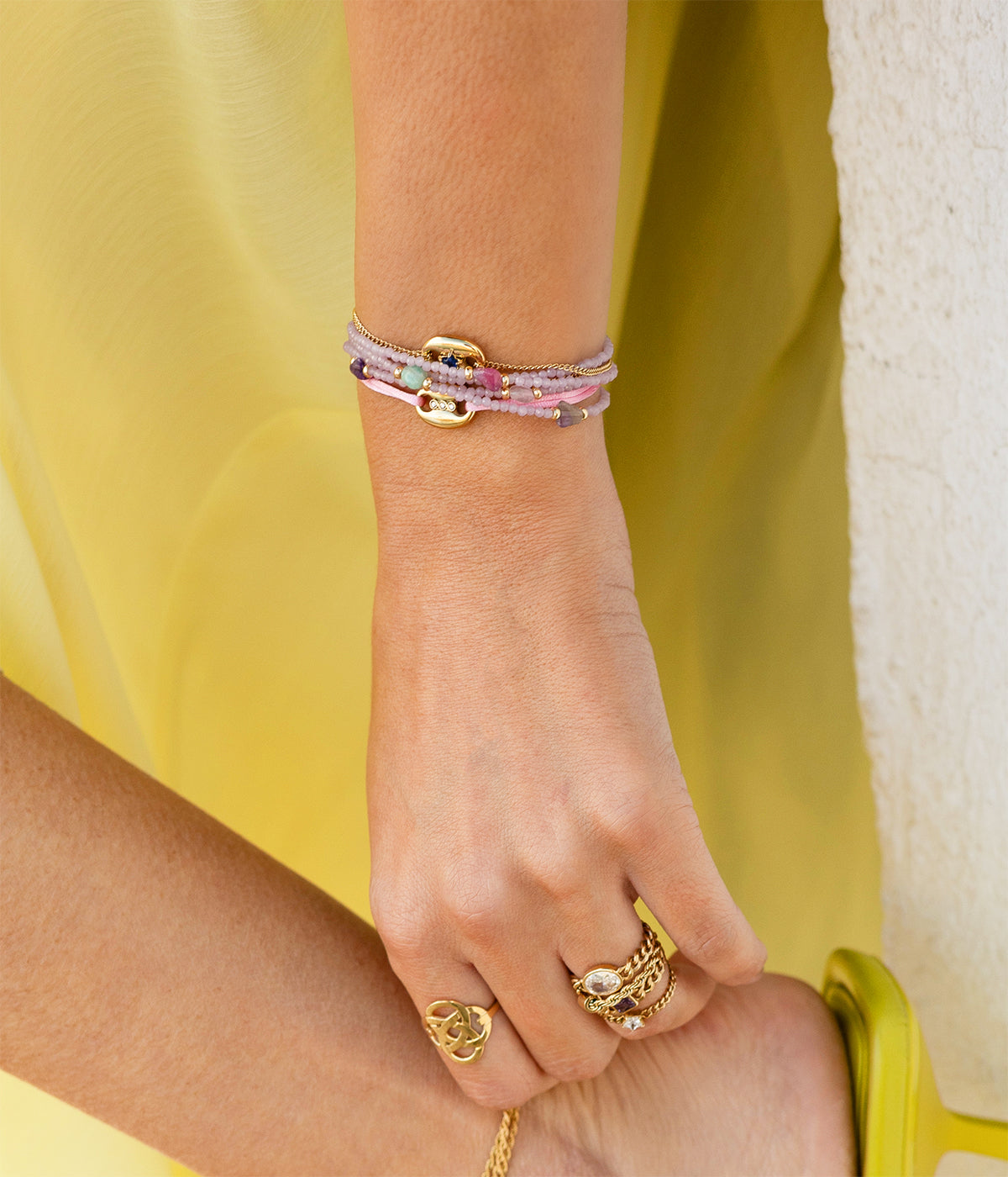 Bracelet Jinko (Acier doré)