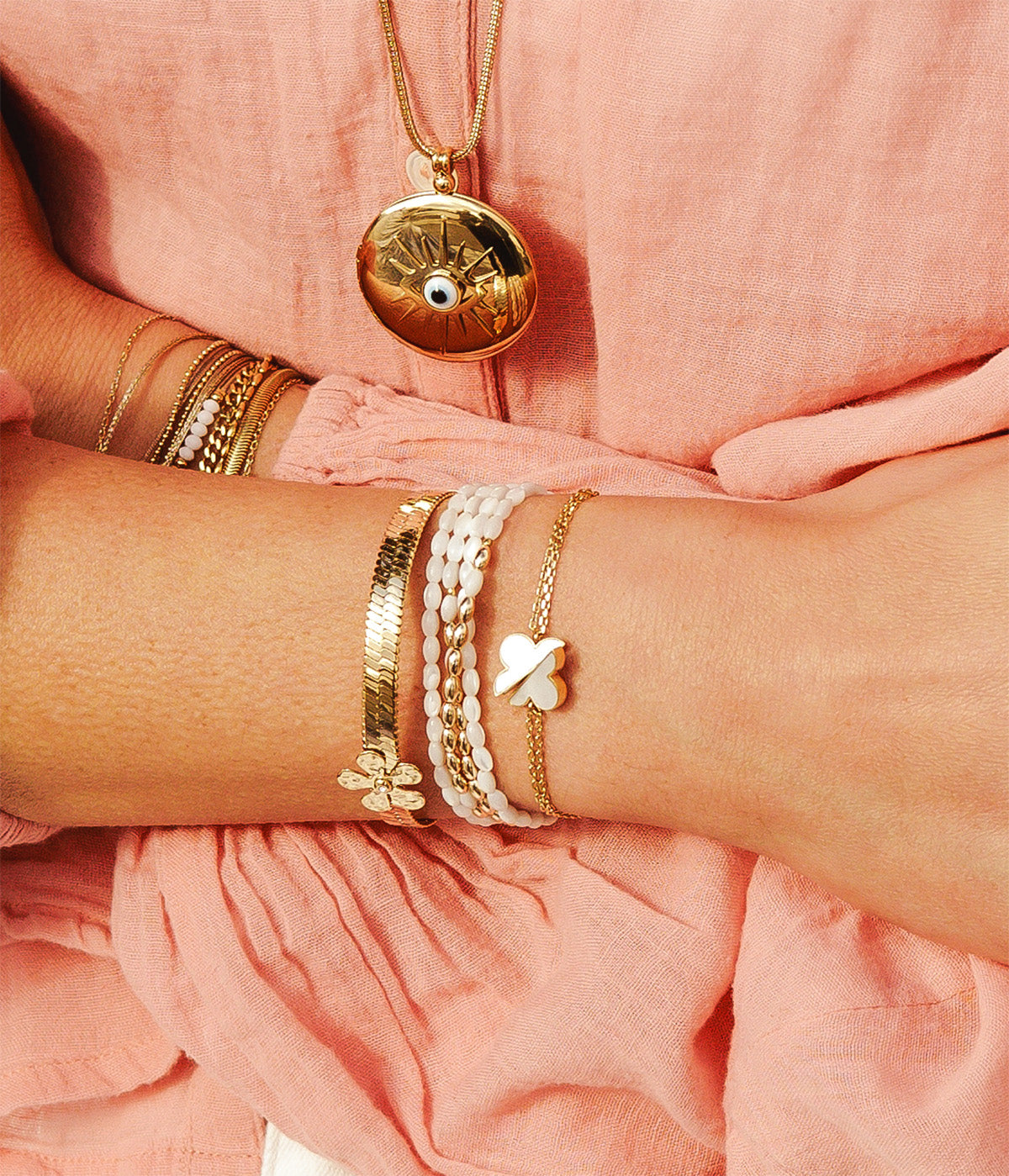 Bracelet Ayano (Acier doré)