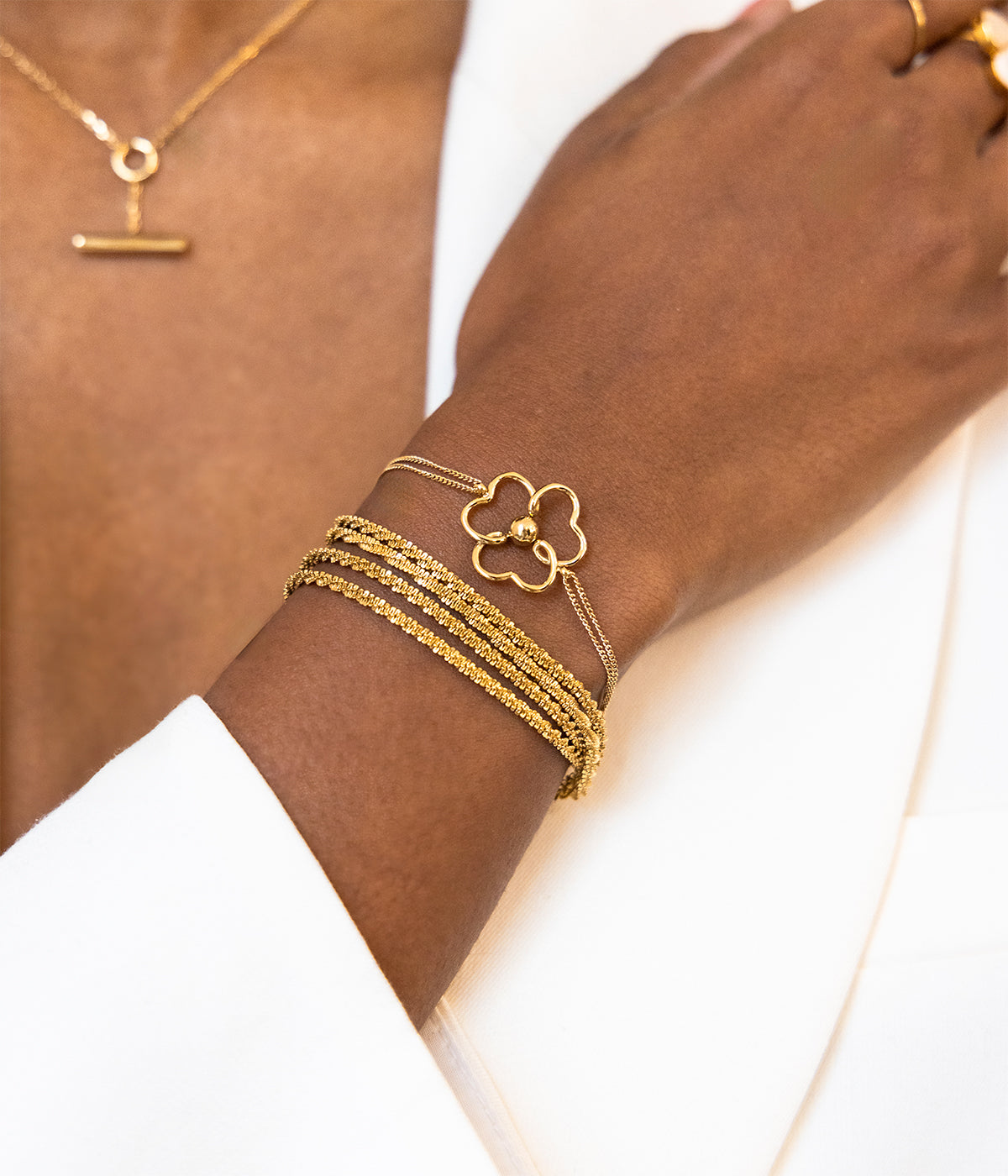 Bracelet Tulia (Acier doré)