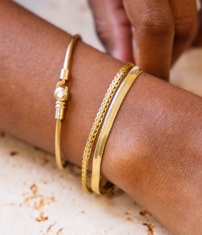 Bracelet Valeria (Acier doré)
